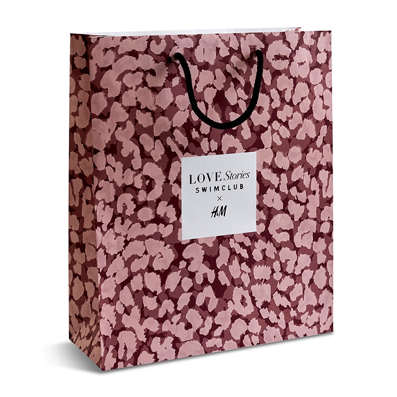 Luksus bærepose med logo i bæredygtigt papir